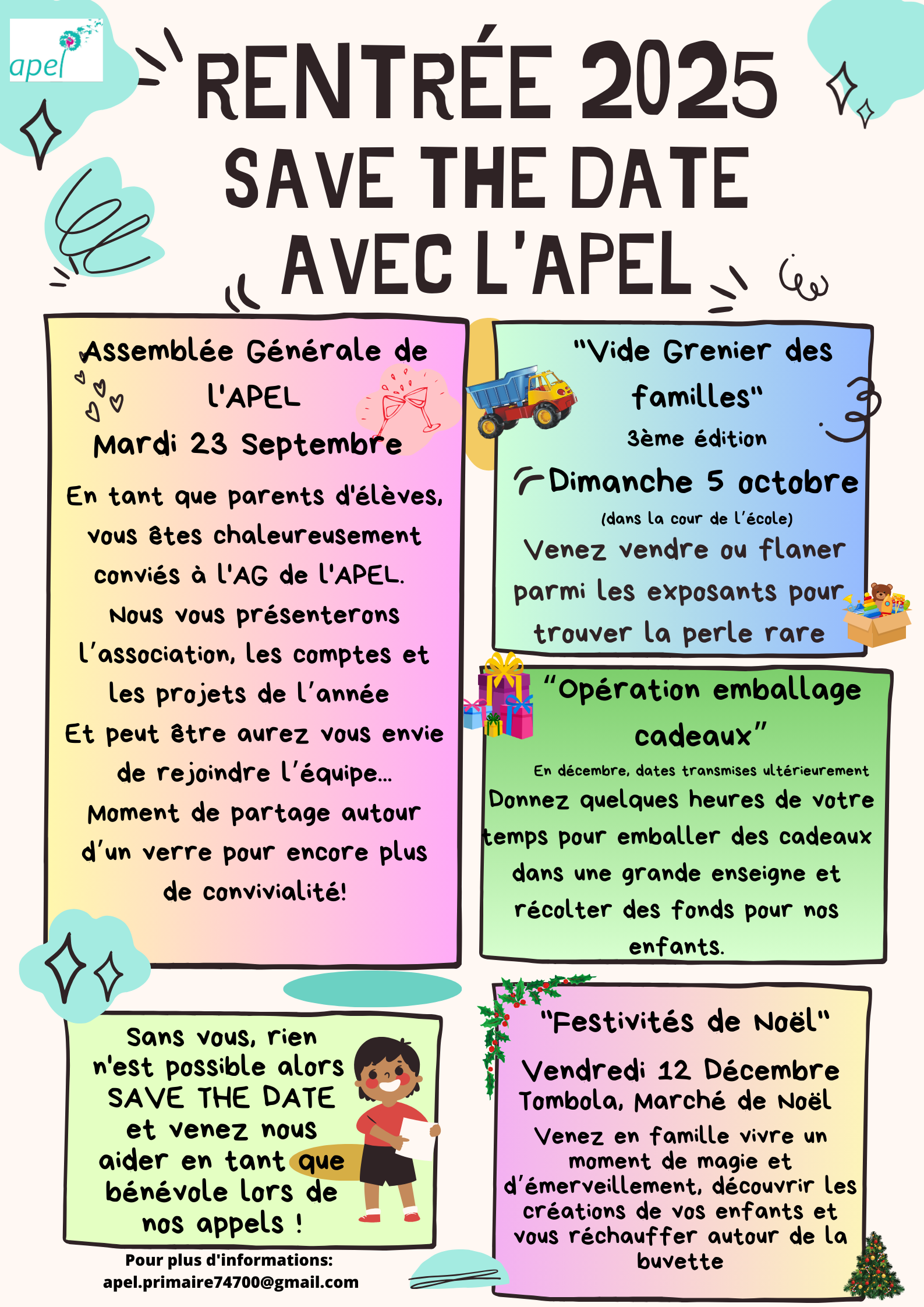 Save the Date rentrée 2025
