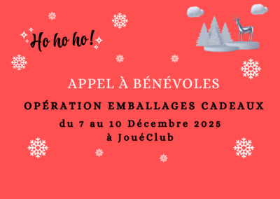 Emballage cadeaux de Noël 7 au 10.12.2025